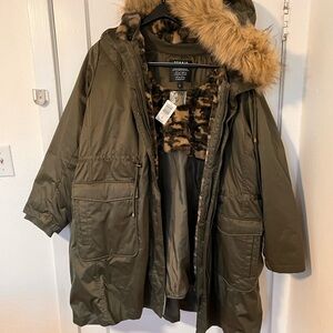 Torrid 3 in 1 Fur trimmed Jacket 5X